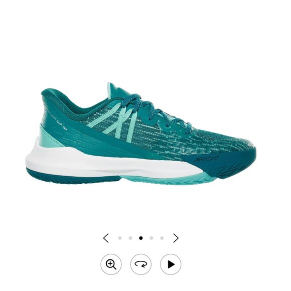 Skechers Baseline Bully Tennis Court Shoe - Women's - Aqua/White - 10 - New - Picture 3 of 5